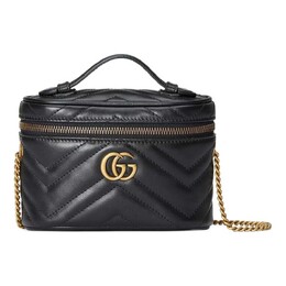 Сумка Gucci GG Marmont Mini Top Handle, черный 699515 dtdht 1000 | black