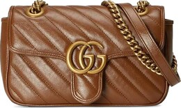 Сумка Gucci GG Marmont Mini Matelassé Shoulder Bag Brown, коричневый 446744 0olft 2535 | brown