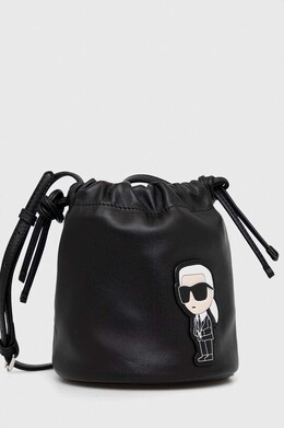 Кожаная сумка-мешок Karl Lagerfeld, черный ppyx-tod0jn_99x | czarny