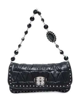 Miu Miu 2000-2020's quilted crystal shoulder bag 29623500