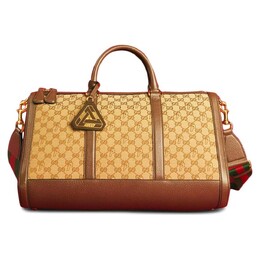 Спортивная сумка Gucci x Palace Triferg Canvas GG-P With Embossing, бежевый/коричневый 723437 faa0d 9796 | tan