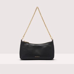 Мини-сумка из зерненой кожи Coccinelle AURA, черный e5qh0550101_001 | noir