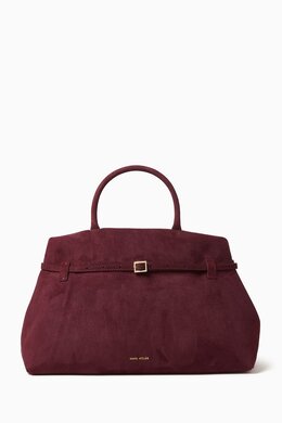 Manu Atelier Le Cambon 40 Tote Bag in Suede 218076054_16
