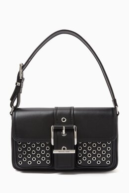 Michael Kors Medium Colby Grommeted Shoulder Bag in Leather 217929683_13
