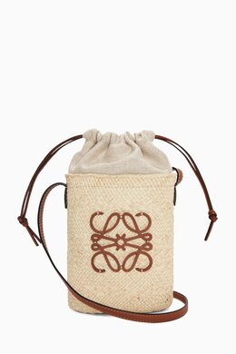 Loewe x Paula's Ibiza Anagram Square Pocket Bag in Raffia 218201802_7762