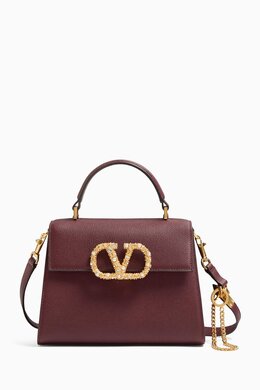 Valentino Garavani Small VSLING Top-handle Bag in Calfskin Leather 218333806_24
