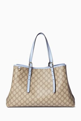 Gucci Large GG Emblem Tote Bag in Canvas 218396916_7762