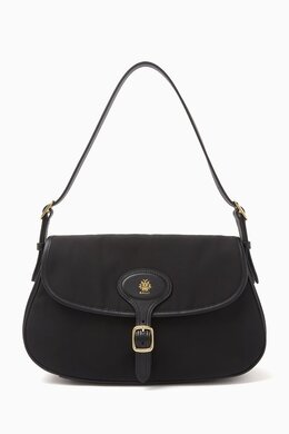 Bally B Light Shoulder Bag in Nylon & Leather 218419386_13