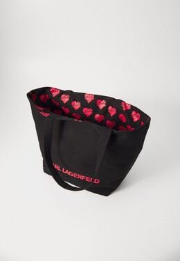 Сумка-тоут HEARTS REVERSIBLE Karl Lagerfeld, черный k4851h1hu-q11 | black