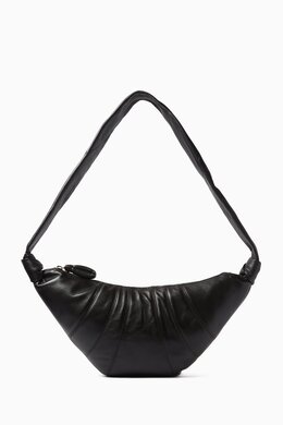 Lemaire Medium Croissant Crossbody Bag in Leather 218173708_211