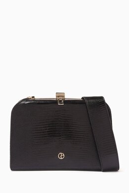 Giorgio Armani La Prima Crossbody Box Bag in Lizard-print Leather 214430095_13