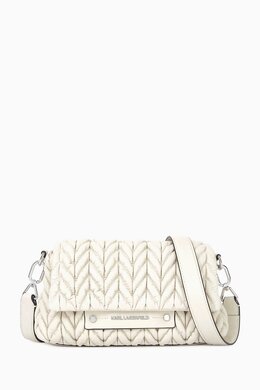 Karl Lagerfeld K/Weave Crossbody Bag in Leather 218182503_7762