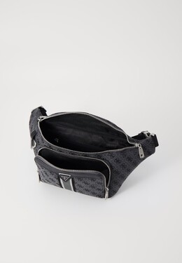 Поясная сумка MILANO MAXI BUM BAG WITH FRONT Guess, черный gu152h0n9-q11 | coal/black
