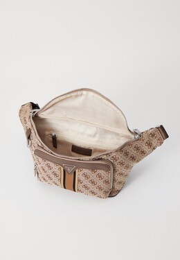 Поясная сумка MILANO MAXI BUM BAG WITH FRONT Guess, бежевый gu152h0n9-b11 | beige/brown