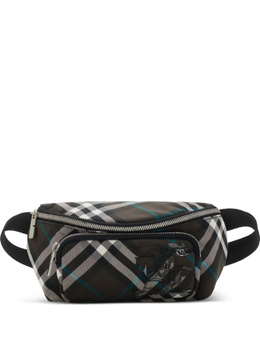 Маленькая поясная сумка Burberry с узором в клетку, зеленый 8106715 | зеленый