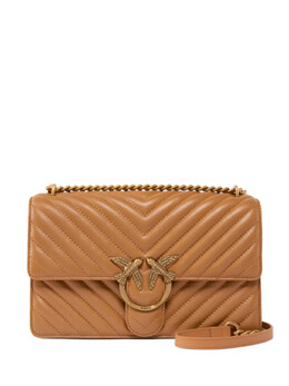 Pinko сумка на плечо с декором Love Birds, коричневый 100941a0gk | коричневый