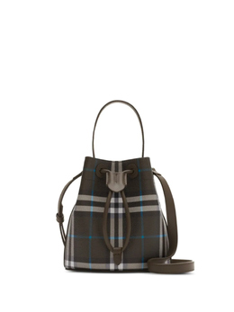 Мини-сумка-ведро Burberry Check, коричневый 8108303 | коричневый