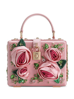 Dolce & Gabbana сумка-тоут с цветочной аппликацией, розовый bb5970a6n98 | розовый