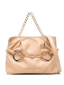 Love Moschino сумка-тоут с логотипом, нейтральный jc4035pp1mlb0 | нейтральные цвета