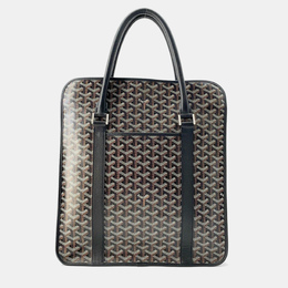 Goyard Black Goyardine Canvas and Leather Tote Bag 1157665