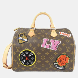 Louis Vuitton Brown Monogram Speedy Bandouliere 30 Boston Bag 1157490