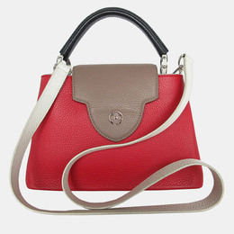 Louis Vuitton Tricolor Leather Capucines PM Shoulder Bag 1157453