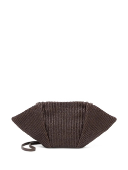 Brunello Cucinelli плетеный клатч, коричневый mb39d2697c300 | коричневый