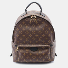 Louis Vuitton Brown Coated Canvas Leather Monogram Palm Springs Backpack MM Bag 1157465