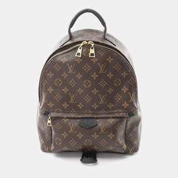 Louis Vuitton Brown Coated Canvas Leather Monogram Palm Springs Backpack 1157477