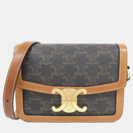 Celine Leather Teen Triomphe Shoulder Bag 1157387