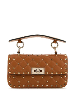 Сумка-тоут Valentino Garavani Rockstud Spike, коричневый wb0123nap | коричневый