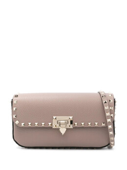 Valentino Garavani клатч с декором Rockstud, нейтральный wb0q70vsf | нейтральные цвета