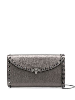 Valentino Garavani клатч с декором Rockstud, серебряный wp0z81lif | серебристый