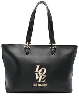 Love Moschino сумка-тоут с логотипом, черный jc4159pp1mlc100a | черный