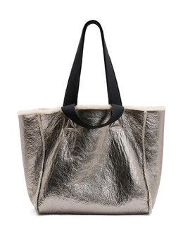 Allsaints двусторонняя сумка-тоут Izzy, серебряный w056xb | серебристый