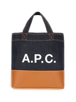 A.P.C. сумка-тоут с логотипом, синий coddpm67009 | синий