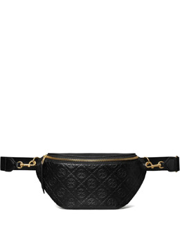Кожаная поясная сумка Tory Burch T Monogram, черный 165014 | черный