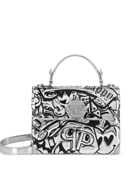 Philipp Plein сумка-тоут Mirror, серебристый saeawba2080ple010n | серебристый