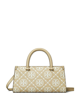Маленькая сумка Tory Burch T с тисненой монограммой E/W, нейтральный 170615250 | нейтральные цвета