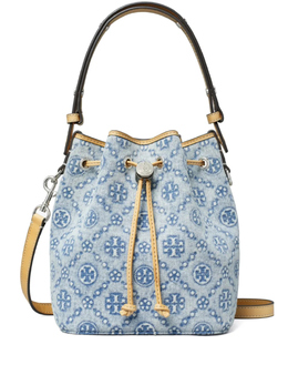 Сумка-ведро Tory Burch T Monogram, синий 167762400 | синий