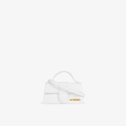Кожаная сумка Le Bambino с верхней ручкой Jacquemus, белый r03713345 | white