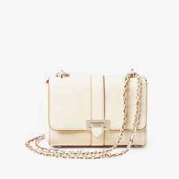 Сумка на плечо lottie из зерненой кожи Aspinal of London, белый r03943093 | ivory