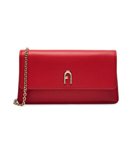 Сумка-клатч Furla Diamond кожаная на цепочке, красный fu245w00000489200os | rosso