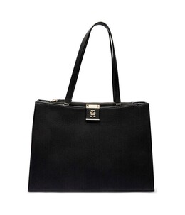 Сумка шоппер Tommy Hilfiger с монограммой, черный th252w000024d1200os | nero