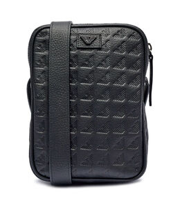 Сумка кожаная Emporio Armani через плечо, черный ea245m00001680100os | nero
