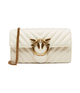 Клатч кожаный Pinko Love One, белый pi231w00017658100os | bianco