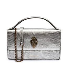 Сумка женская Kurt Geiger кожаная на цепочке, серебряный kg251w00006402800os | argento