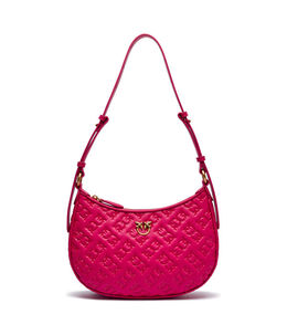 Сумка-хобо кожаная Pinko Half Moon Mini, фуксия pi245w00004592000os | fuxia