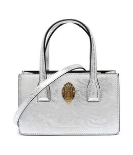 Сумка-тоут кожаная Kurt Geiger 690-Mini Bond, серебряный kg251w00006502800os | argento