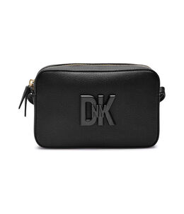 Сумка-мессенджер DKNY кожаная, черный dk245w00000900500os | nero
